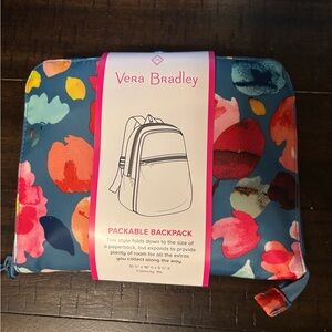 Vera Bradley Colorful Floral Packable Backpack